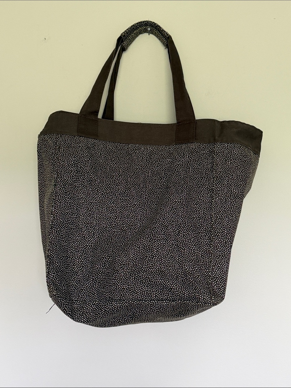 thirty-one Brown Speckled Tote with Contrast Trim